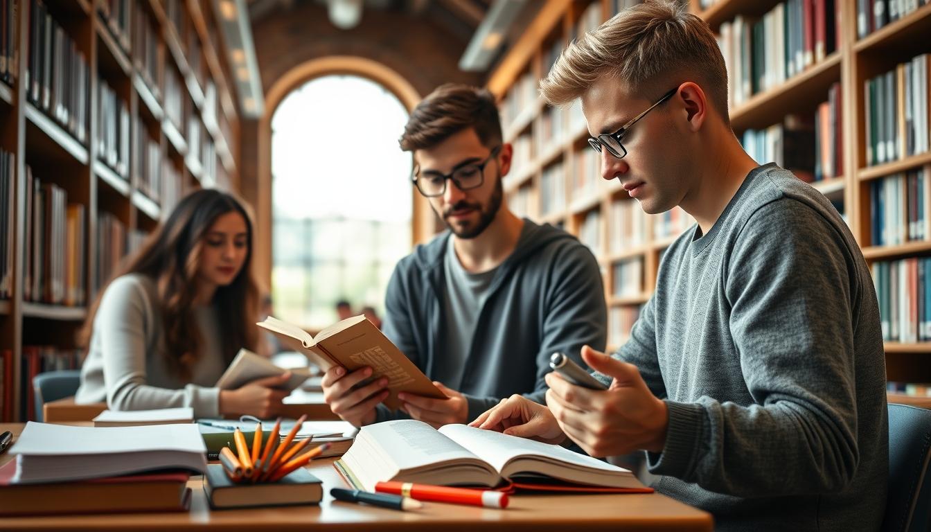 Students working in research laboratory