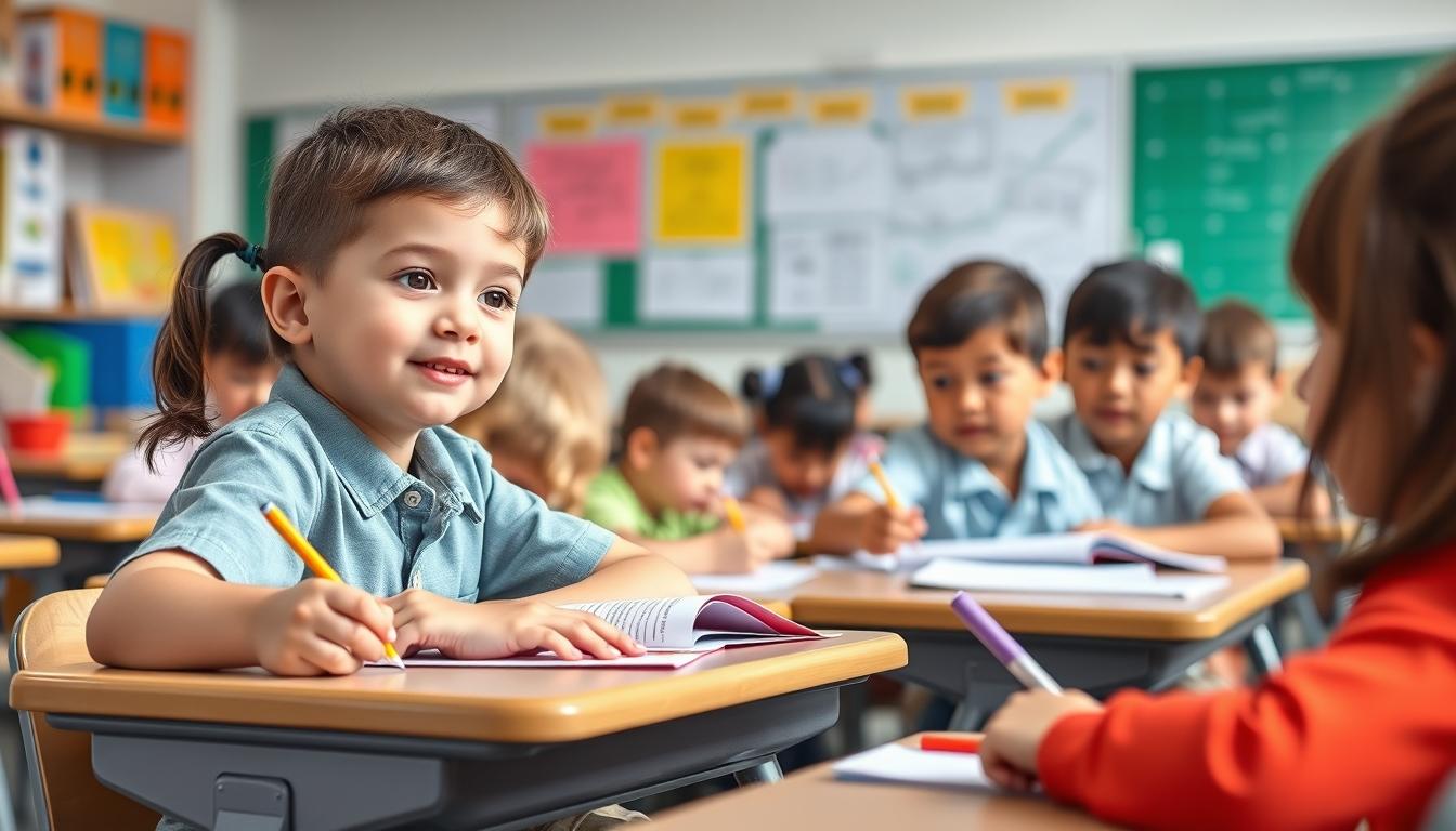 Structured study materials and learning resources on a desk